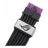 ASUS ROG Equalizer 12V-2x6 PCIe 5.1 / ATX 3.1 GPU toitekaabel, 0,75 m, 16 AWG, must (90YE00BN-B0QA00)