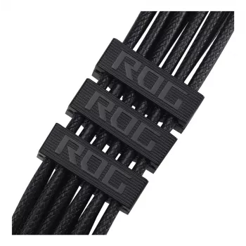 ASUS ROG Equalizer 12V-2x6 PCIe 5.1 / ATX 3.1 GPU toitekaabel, 0,75 m, 16 AWG, must (90YE00BN-B0QA00)