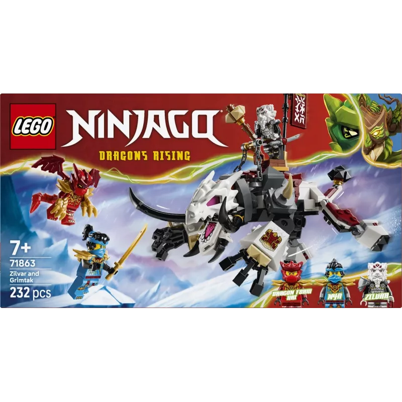 LEGO NINJAGO Zilvar ja Grimtak lohekoletis 71863
