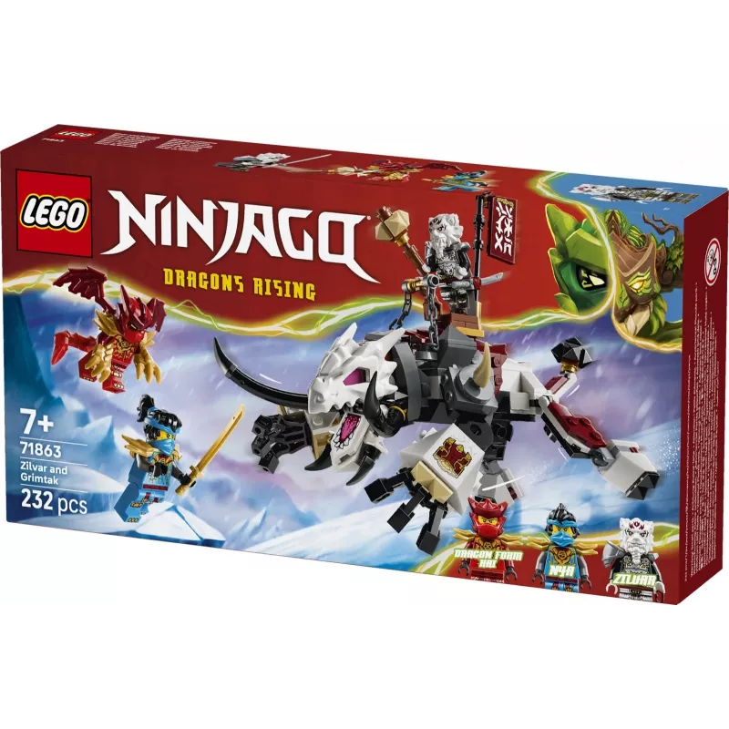 LEGO NINJAGO Zilvar ja Grimtak lohekoletis 71863