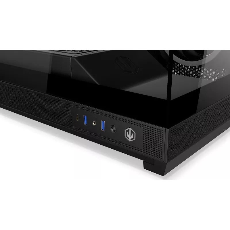 ENDORFY Fishtank 6000 Corona Mid-Tower PC korpus - must, kahe karastatud klaasiga, 4x ARGB ventilaatorit, USB-C, E-ATX