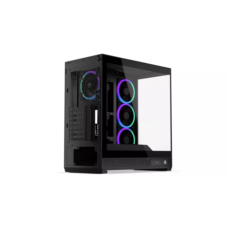 ENDORFY Fishtank 6000 Corona Mid-Tower PC korpus - must, kahe karastatud klaasiga, 4x ARGB ventilaatorit, USB-C, E-ATX
