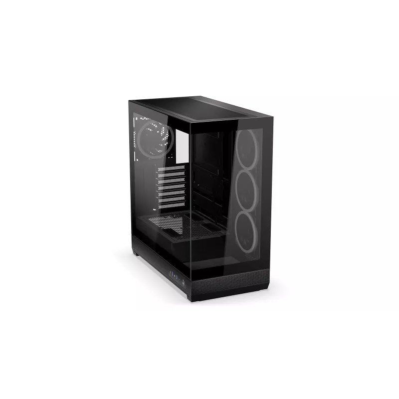 ENDORFY Fishtank 6000 Corona Mid-Tower PC korpus - must, kahe karastatud klaasiga, 4x ARGB ventilaatorit, USB-C, E-ATX
