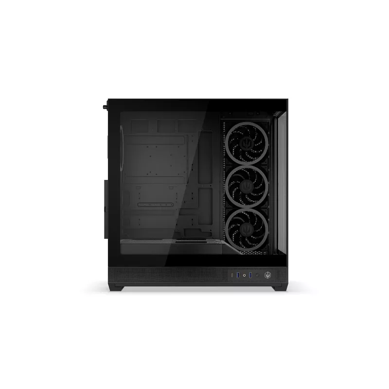 ENDORFY Fishtank 6000 Corona Mid-Tower PC korpus - must, kahe karastatud klaasiga, 4x ARGB ventilaatorit, USB-C, E-ATX