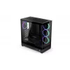 ENDORFY Fishtank 6000 Corona Mid-Tower PC korpus - must, kahe karastatud klaasiga, 4x ARGB ventilaatorit, USB-C, E-ATX