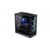 ENDORFY Fishtank 6000 Corona Mid-Tower PC korpus - must, kahe karastatud klaasiga, 4x ARGB ventilaatorit, USB-C, E-ATX