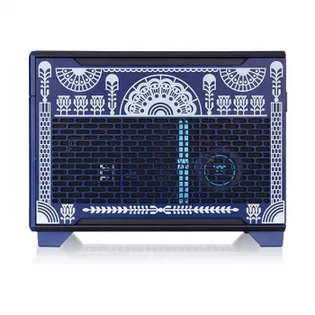 Thermaltake TR100 Koralie Edition Mini-ITX SFF Case Cobalt Blue - PCIe 4.0 Riser, SFX PSU, 360mm GPU - CA-11A-00SPNN-AR