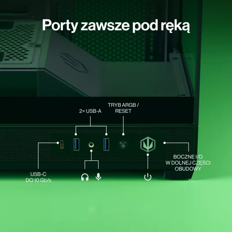 ENDORFY Fishtank 6000 Flex Mid-Tower PC Case - Must, kahekordne karastatud klaas, USB-C, E-ATX, Back-Connect valmis (ilma ventilaatoriteta)