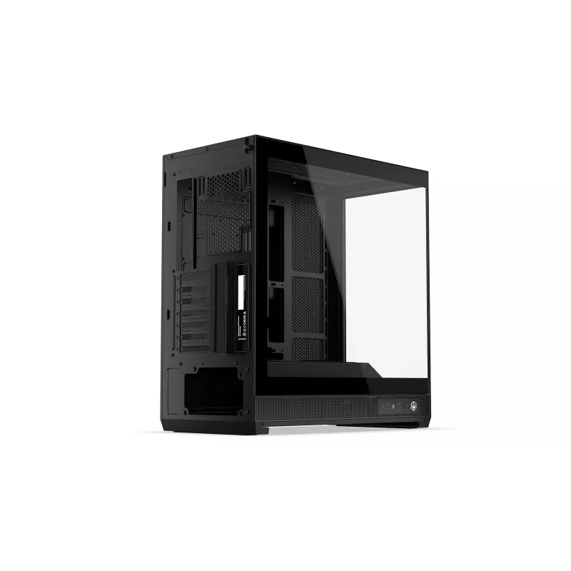 ENDORFY Fishtank 6000 Flex Mid-Tower PC Case - Must, kahekordne karastatud klaas, USB-C, E-ATX, Back-Connect valmis (ilma ventilaatoriteta)