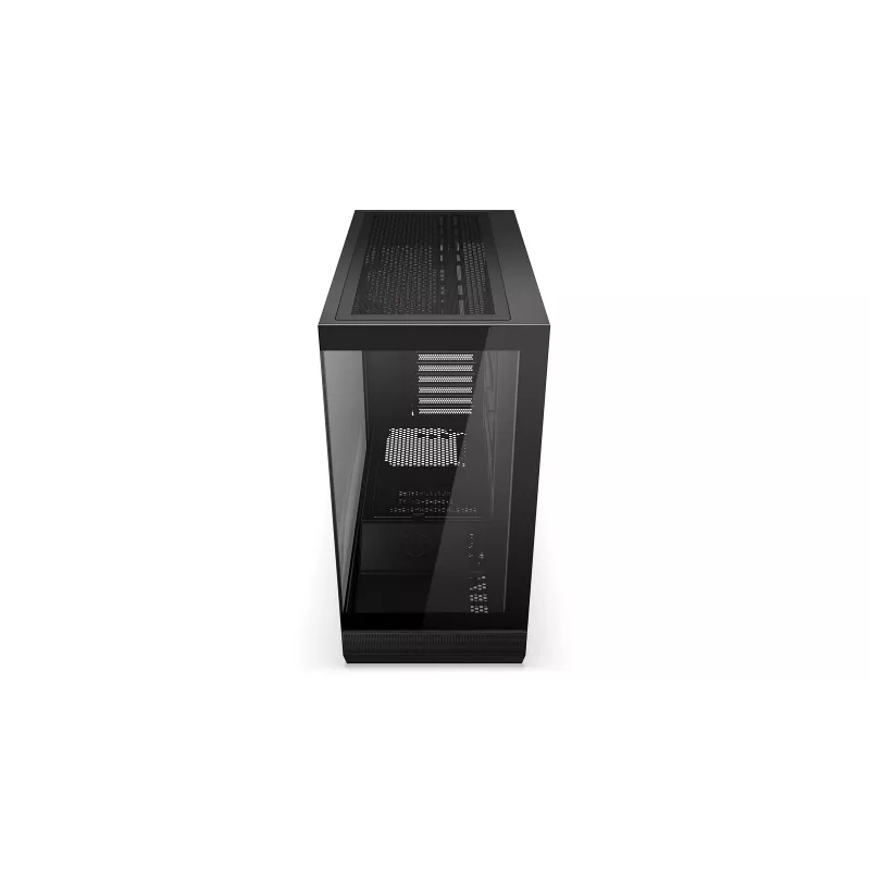ENDORFY Fishtank 6000 Flex Mid-Tower PC Case - Must, kahekordne karastatud klaas, USB-C, E-ATX, Back-Connect valmis (ilma ventilaatoriteta)