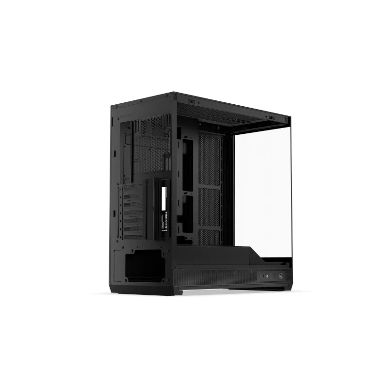 ENDORFY Fishtank 6000 Flex Mid-Tower PC Case - Must, kahekordne karastatud klaas, USB-C, E-ATX, Back-Connect valmis (ilma ventilaatoriteta)