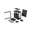 ENDORFY Fishtank 6000 Flex Mid-Tower PC Case - Must, kahekordne karastatud klaas, USB-C, E-ATX, Back-Connect valmis (ilma ventilaatoriteta)