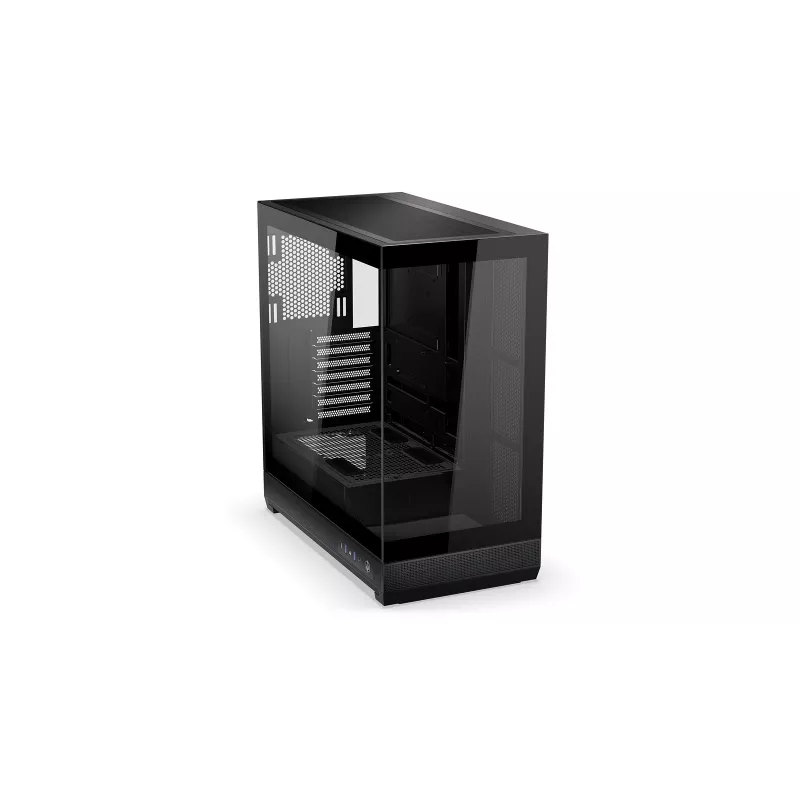 ENDORFY Fishtank 6000 Flex Mid-Tower PC Case - Must, kahekordne karastatud klaas, USB-C, E-ATX, Back-Connect valmis (ilma ventilaatoriteta)