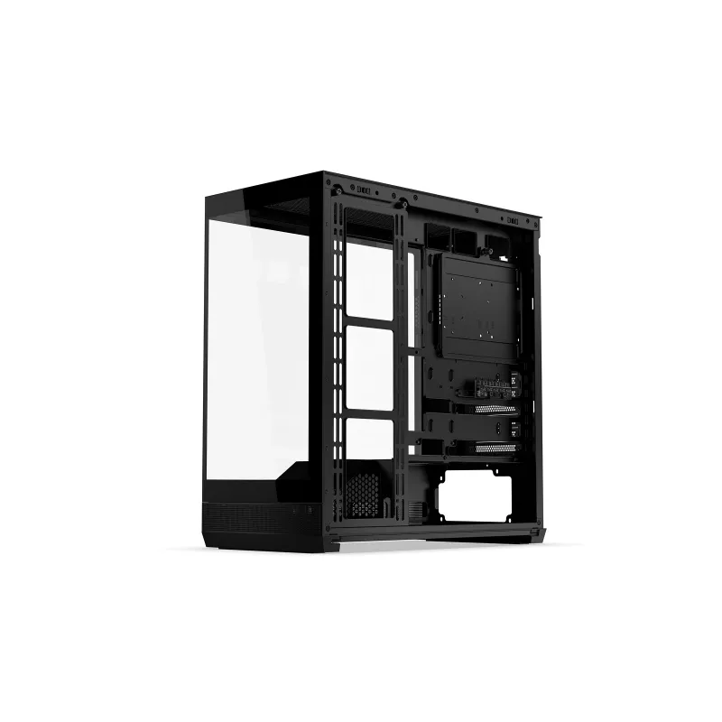 ENDORFY Fishtank 6000 Flex Mid-Tower PC Case - Must, kahekordne karastatud klaas, USB-C, E-ATX, Back-Connect valmis (ilma ventilaatoriteta)