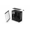 ENDORFY Fishtank 6000 Flex Mid-Tower PC Case - Must, kahekordne karastatud klaas, USB-C, E-ATX, Back-Connect valmis (ilma ventilaatoriteta)