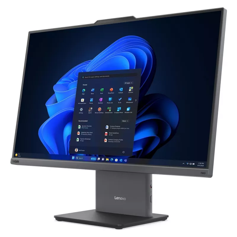 Lenovo ThinkCentre neo 50a 27 Gen 6 13QF000HGE All-in-One PC, Intel Core Ultra 5 226V, 16GB LPDDR5x, 512GB SSD, 27 tolli FHD IPS, Windows 11 Pro, Luna Grey