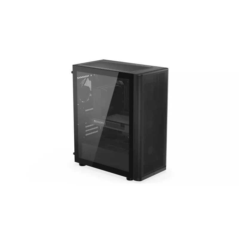 ENDORFY Ventum 400 Air ATX PC Case - Must, karastatud klaas, 4x Stratus 120 PWM ventilaatorit, USB-C