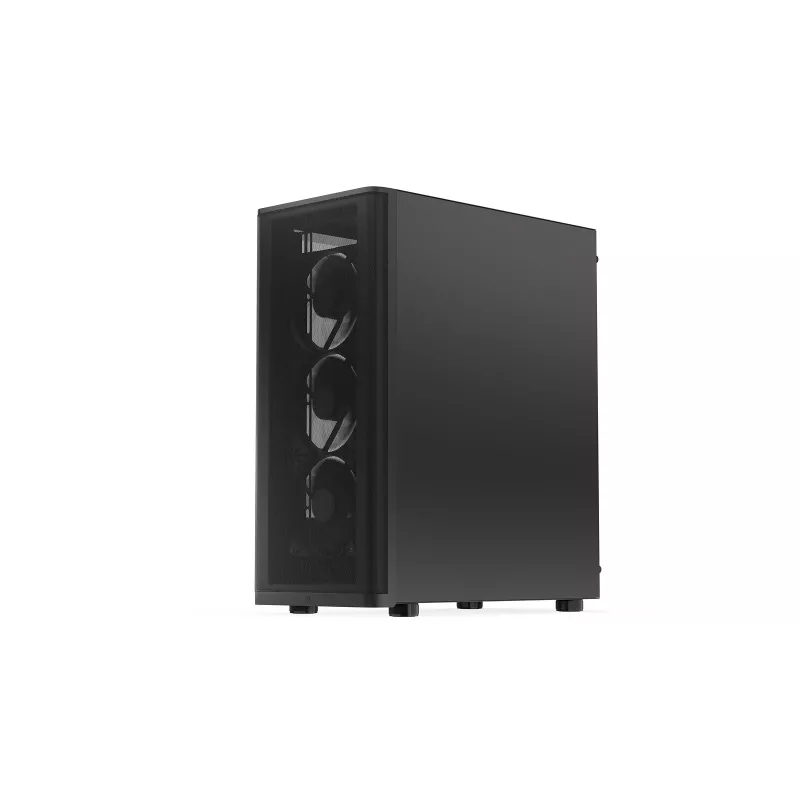 ENDORFY Ventum 400 Air ATX PC Case - Must, karastatud klaas, 4x Stratus 120 PWM ventilaatorit, USB-C