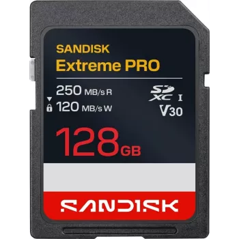SanDisk Extreme PRO SDXC UHS-I 128GB mälukaart 250MB/s V30 U3