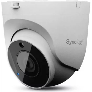 Synology TC510 5 MP Outdoor AI Turret Network Camera, IP67/IK10, 2.8mm Wide-Angle, 30m Night Vision, PoE