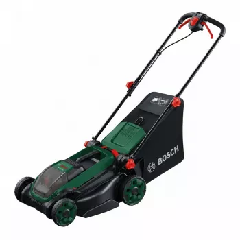 Bosch Rotak 18V-2-38 Akumuruniiduk — 36 V (2x18 V), 38 cm lõikelaius, 40 L kast, 2x 4,0 Ah aku + laadija