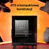 ENDORFY Ventum 400 ARGB ATX PC korpus - must, karastatud klaas, 4x Stratus 120 PWM ARGB ventilaatorit, ARGB ja PWM kontroller, USB-C