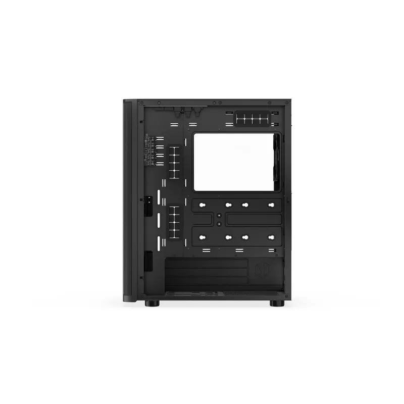 ENDORFY Ventum 400 ARGB ATX PC korpus - must, karastatud klaas, 4x Stratus 120 PWM ARGB ventilaatorit, ARGB ja PWM kontroller, USB-C