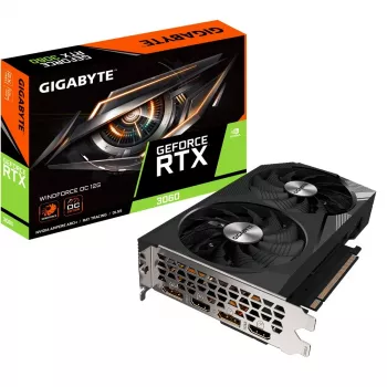 Gigabyte GeForce RTX 3060 WINDFORCE OC 12G (rev. 2.0) NVIDIA 12 GB GDDR6 Graafikakaart GV-N3060WF2OC-12GD2.0