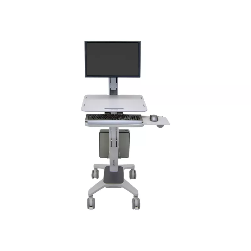 Ergotron WorkFit C-Mod Single LD Sit-Stand Workstation Cart 24-198-055 kuni 27 tolli