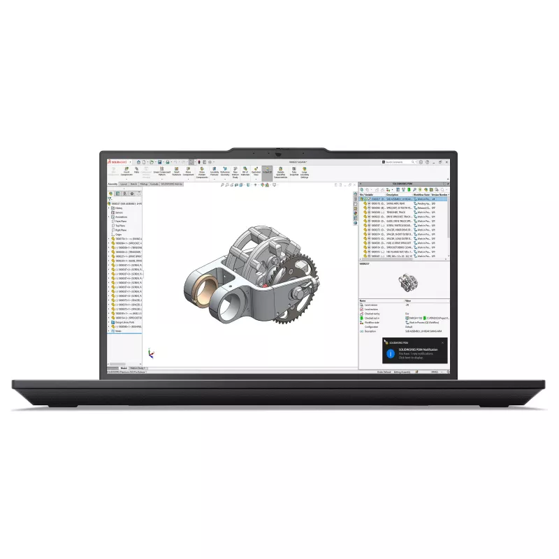 Lenovo ThinkPad P16v Gen 3 21RS004YGE 16-tolline mobiilne tööjaam Core Ultra 7 255H RTX PRO 500 32GB 512GB Win 11 Pro