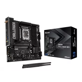 ASRock B860M Challenger WiFi LGA1851 mATX DDR5 emaplaat (90-MXBUP0-A0UAYZ)