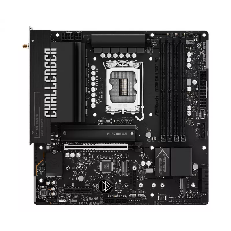 ASRock B860M Challenger WiFi LGA1851 mATX DDR5 emaplaat (90-MXBUP0-A0UAYZ)