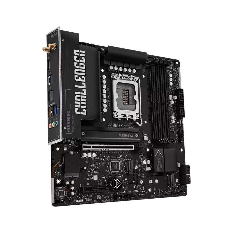 ASRock B860M Challenger WiFi LGA1851 mATX DDR5 emaplaat (90-MXBUP0-A0UAYZ)