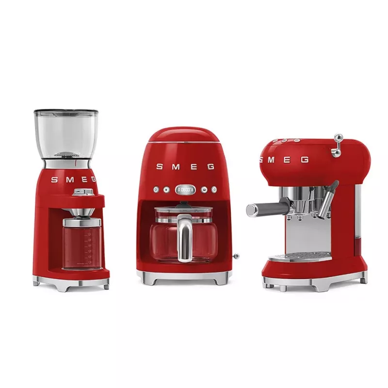 Smeg DCF02RDEU 50's Style Tilgakohvimasin 10 tassi 1,4 L Punane