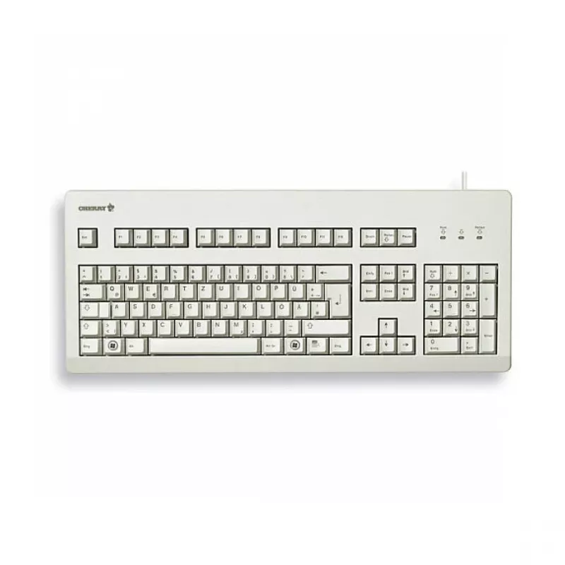 CHERRY G80-3000 mehaaniline klaviatuur G80-3000LXCEU-0 MX Brown täissuuruses US/International PS/2+USB helehall