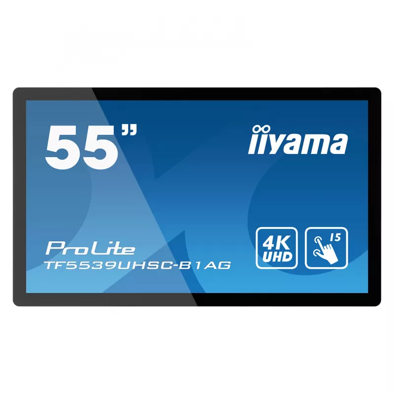 Iiyama ProLite TF5539UHSC-B1AG 55 tolli 4K UHD PCAP 50-puute IPS LED monitor must