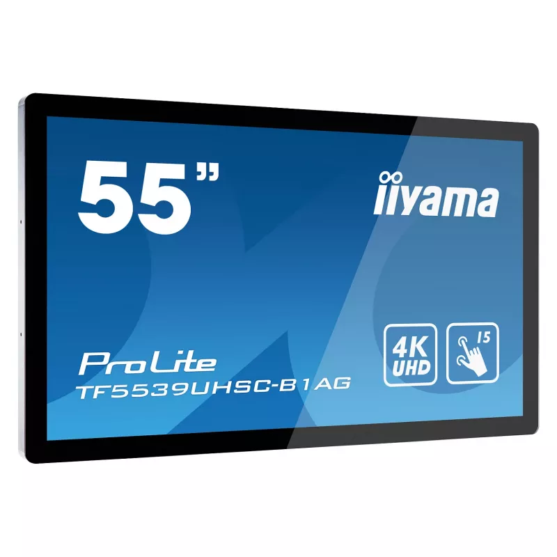 Iiyama ProLite TF5539UHSC-B1AG 55 tolli 4K UHD PCAP 50-puute IPS LED monitor must