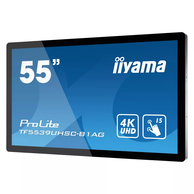 Iiyama ProLite TF5539UHSC-B1AG 55 tolli 4K UHD PCAP 50-puute IPS LED monitor must