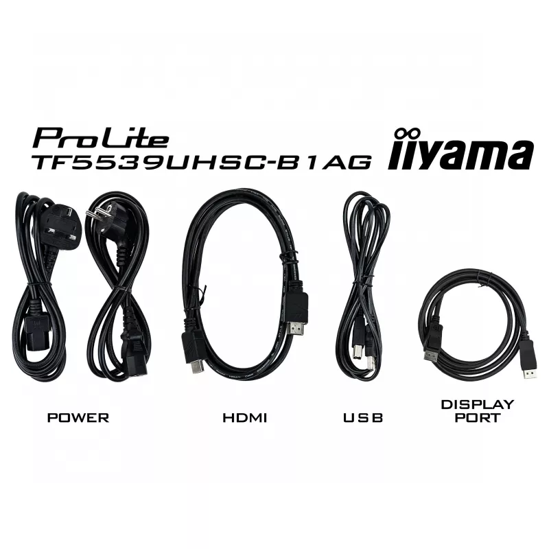 Iiyama ProLite TF5539UHSC-B1AG 55 tolli 4K UHD PCAP 50-puute IPS LED monitor must