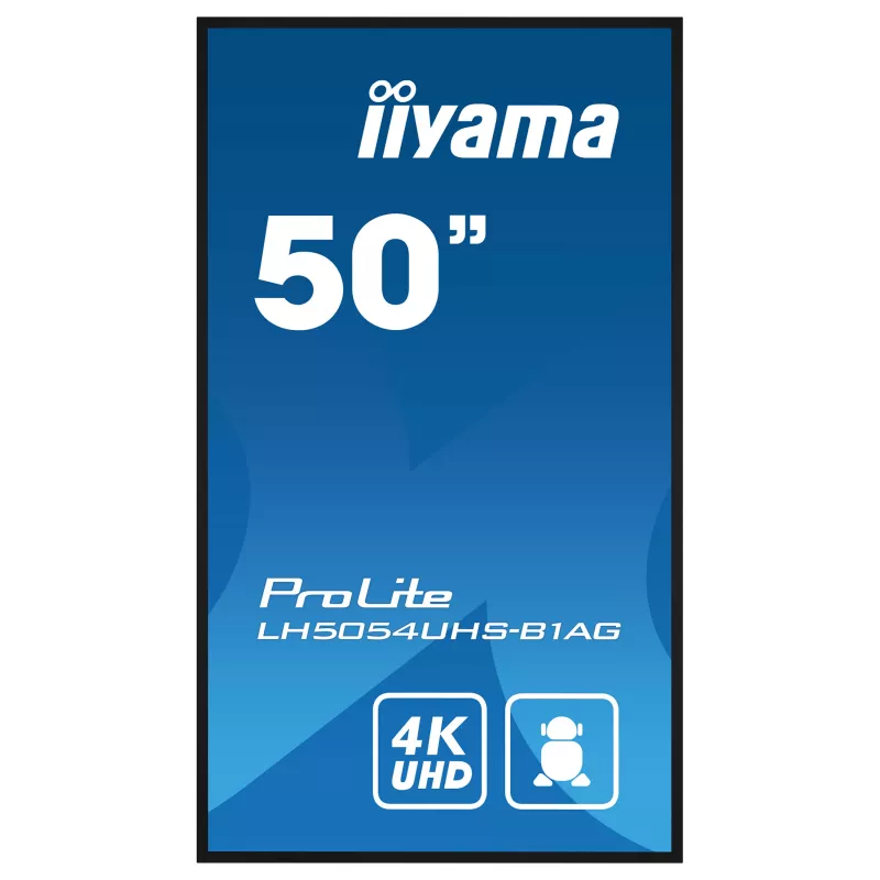 Iiyama ProLite LH5054UHS-B1AG 50 tolli 4K UHD VA kaubanduslik signaalkuvar 24/7 Android