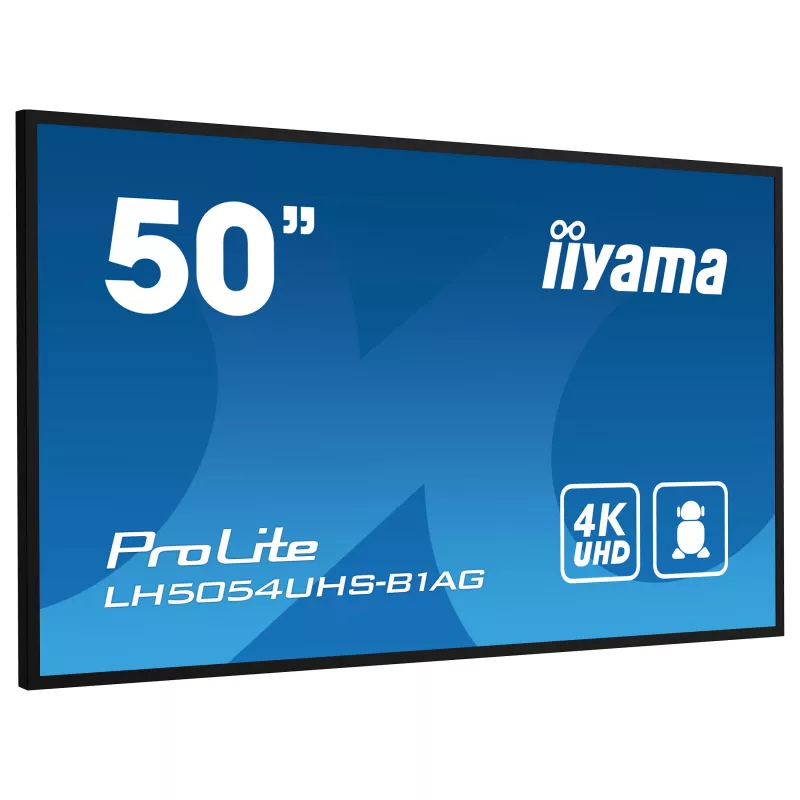 Iiyama ProLite LH5054UHS-B1AG 50 tolli 4K UHD VA kaubanduslik signaalkuvar 24/7 Android