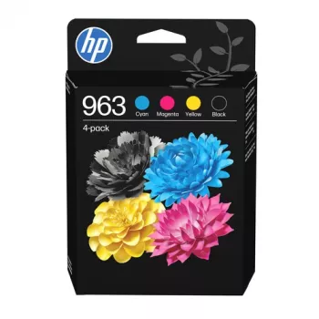 HP 963 6ZC70AE originaalne tindikassett 4-pakk Must Tsüaan Magenta Kollane