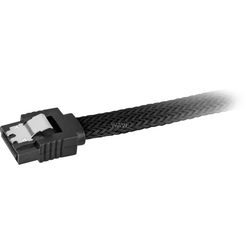Sharkoon SATA III kaabel 60 cm must varrukaga