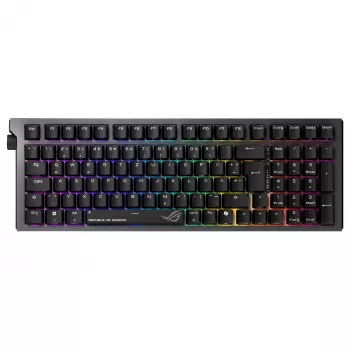 ASUS ROG Strix Morph 96 Wireless Gaming Keyboard, 96% Layout, ROG NX Snow Switches, Hot-Swappable, Tri-Mode Connectivity, Black