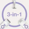 Braun Silk-épil 5 5-825 Power Epilaator, Valge/Roosa, 28 pintsettidega, MicroGrip, Juhtmega