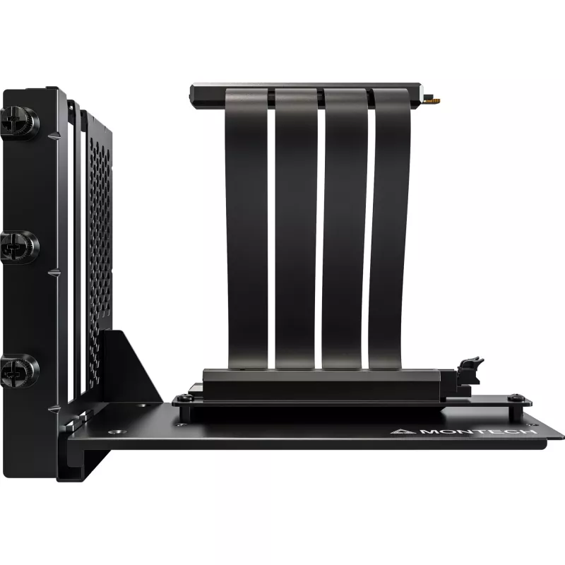 MONTECH Vertikaalne GPU kinnituskomplekt PCIe 4.0 tõstekaabliga, must, 20 cm