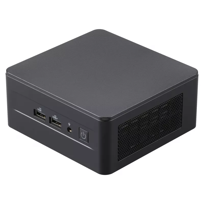 ASUS NUC 13 Pro Tall Kit RNUC13L3HV500000I - Barebone - Mini-PC - Intel Core i5-1350P - Ilma RAM-ita - Ilma salvestusruumita - Intel Iris Xe Graphics - Wi-Fi 6E - Bluetooth 5.3 - 2.5GbE - vPro - Must