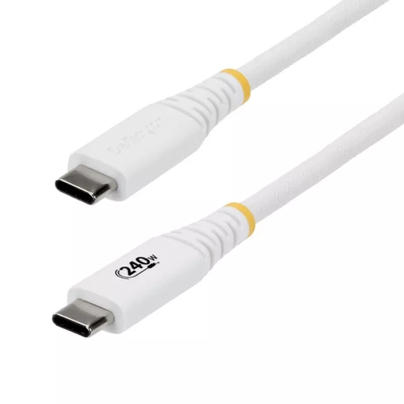 StarTech.com 2m USB-C to USB-C laadimiskaabel 240W PD silikoonkattega vastupidav (S2CEPR2MW-USB-CABLE)