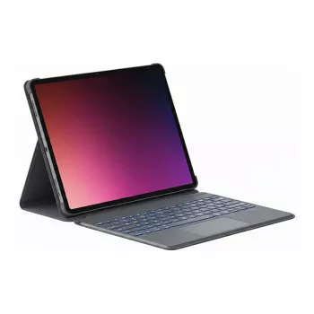 Inateck klaviatuur iPad Air 13-tolline / iPad Pro 12.9-tolline, QWERTZ paigutus, Space Gray, Bluetooth 5.2, taustvalgustusega, puuteplaadiga
