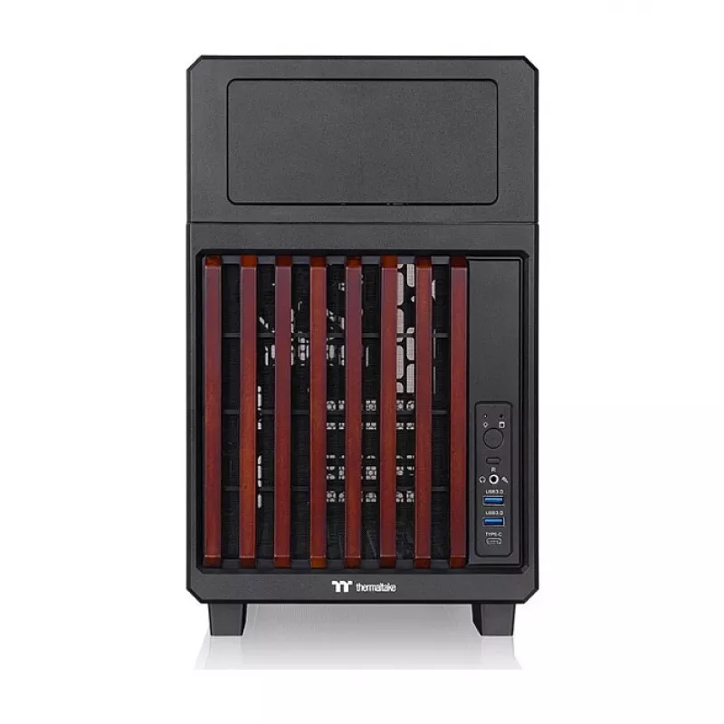 Thermaltake TR200 WS Super Mini Tower korpus, must/puit, karastatud klaas